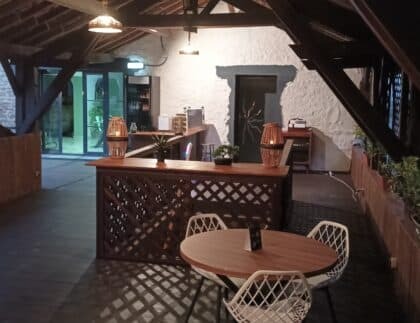 terrasse de l'hacienda à tartas